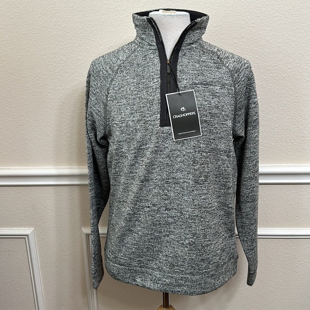 Craghoppers FERNANDO HALF ZIP FLEECE -Blk Pepper Marl